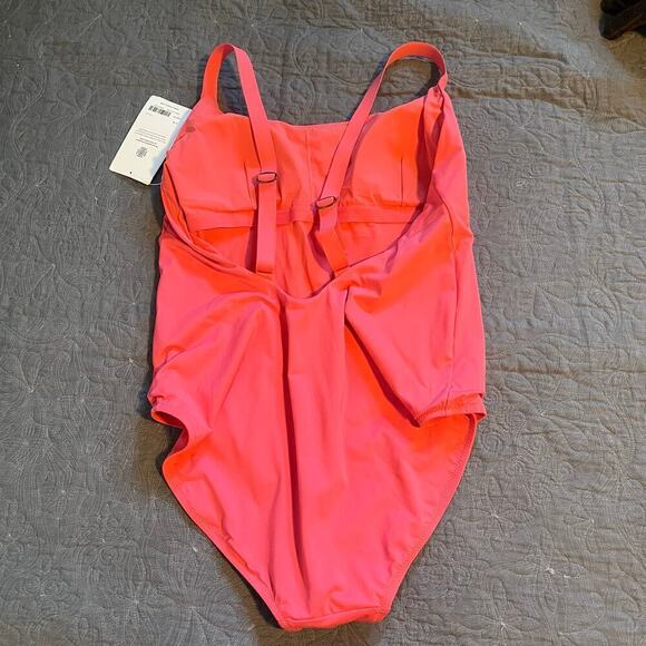 Athleta pink hermosa one piece swimsuit large nwt - Picture 4 of 13